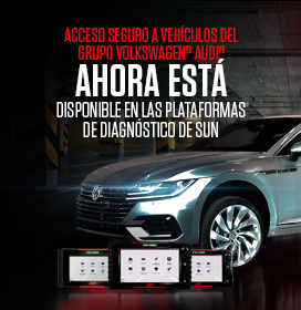 Acceso seguro a vehículos del Grupo Volkswagen® Audi® ahora está disponible en las plataformas de diagnóstico de SUN