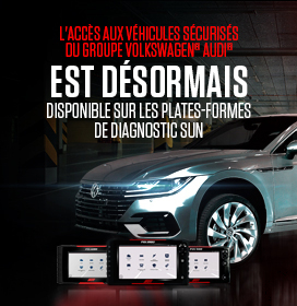 L'accès aux véhicules sécurisés du groupe Volkswagen® Audi® est désormais disponible sur les plates-formes de diagnostic SUN